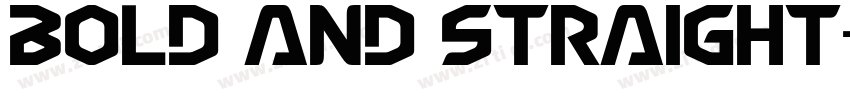 bold and straight字体转换
